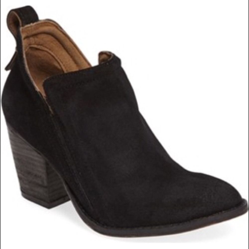 Jeffrey Campbell Black Suede Burman Booties